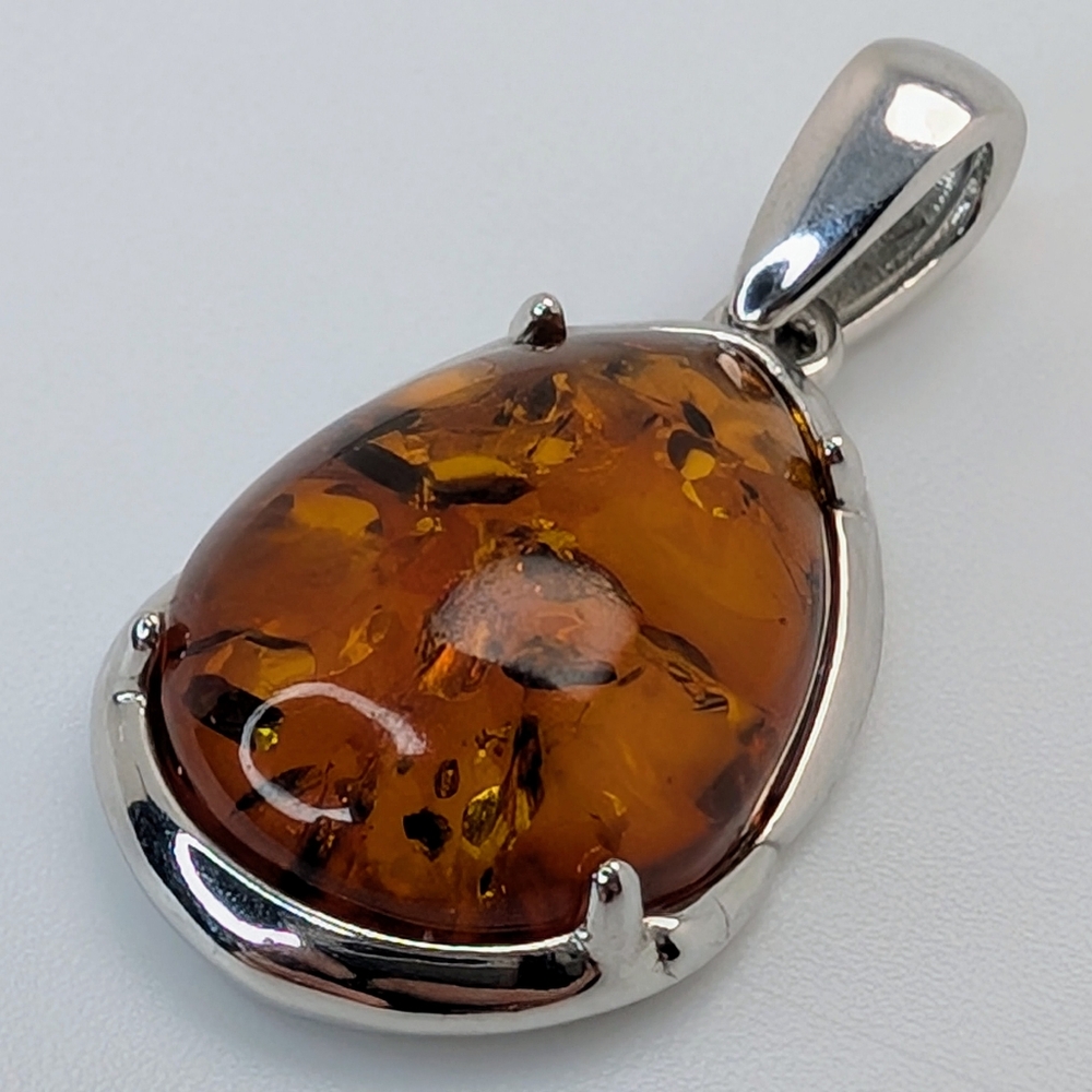 Baltic Amber S925 Sterling Silver Pendant - Picture 5 of 5